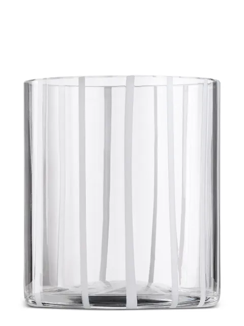 NasonMoretti Gestreiftes Cyrcus Glas 8,5cm x 10cm