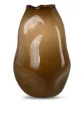 Alexa Lixfeld Meteorite sculpted glass vase (31cm) - Brown