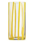 NasonMoretti Cyrcus glass striped highball (7cm x 14,6cm) - Yellow