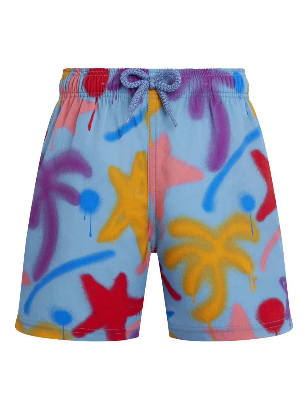 Vilebrequin Kids Spray Paint zwembroek Blauw