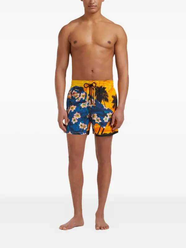 アンジュルム Happy Summer Vacation! 2021＆2022 Vilebrequin x Palm Angels Hawaiin Mix Swim Shorts | Blue