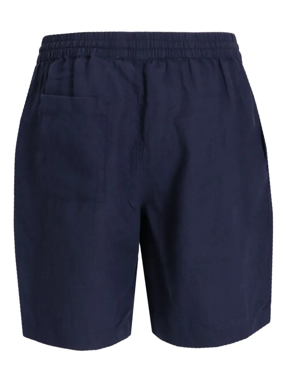 BOSS Linnen shorts - Blauw