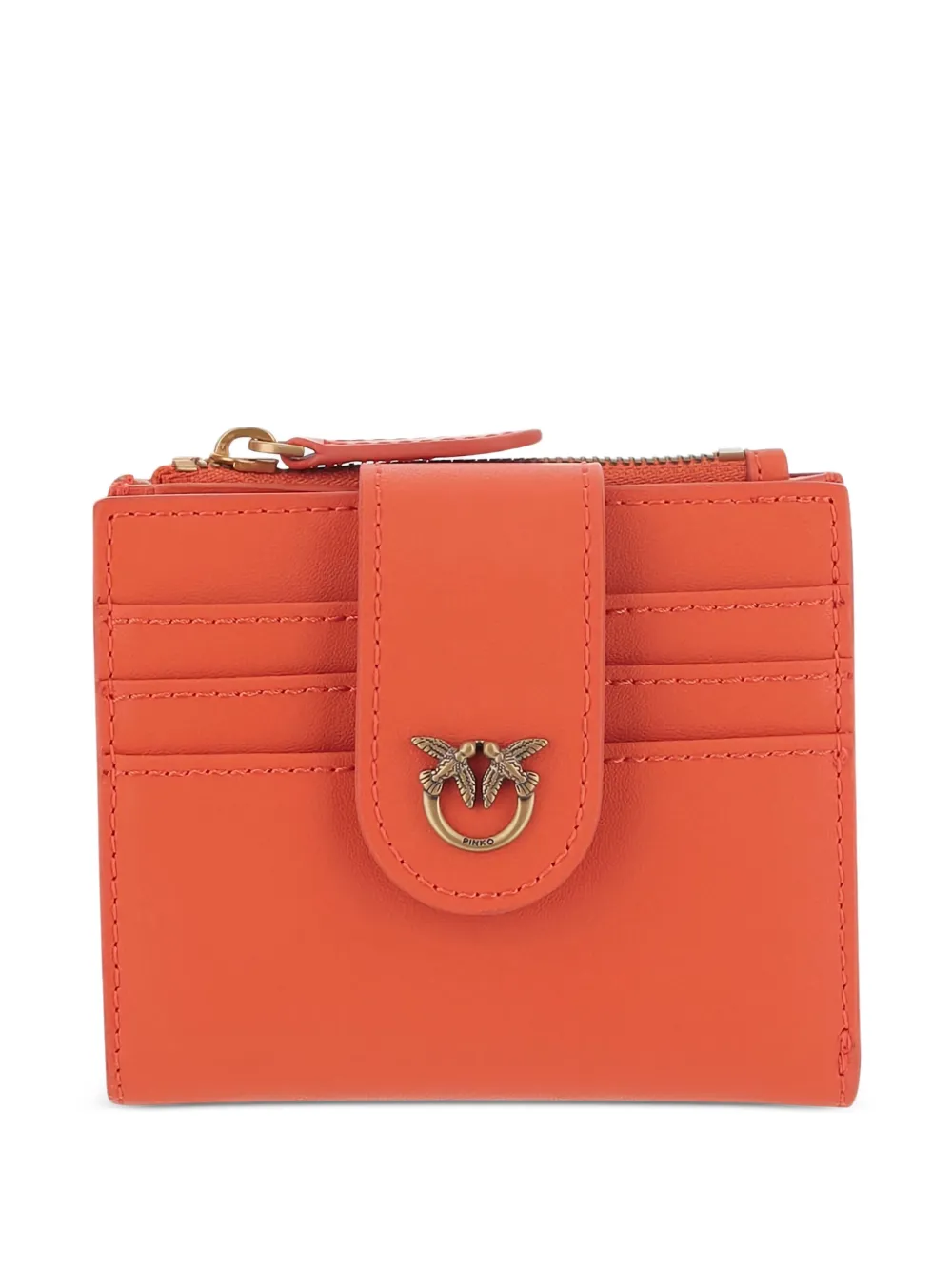 PINKO Leren portemonnee Oranje