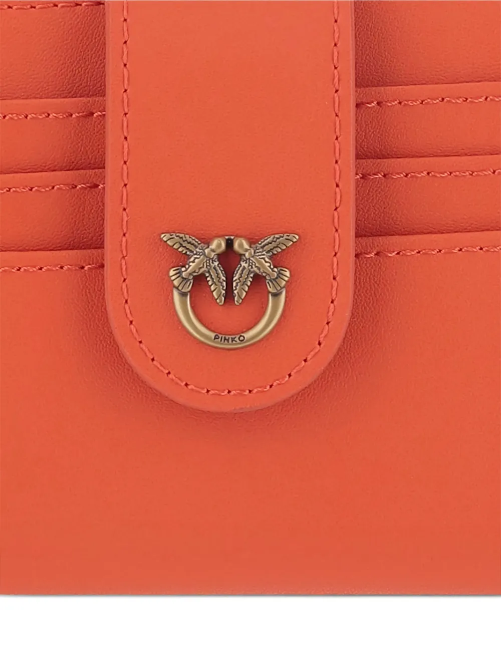 PINKO Leren portemonnee Oranje