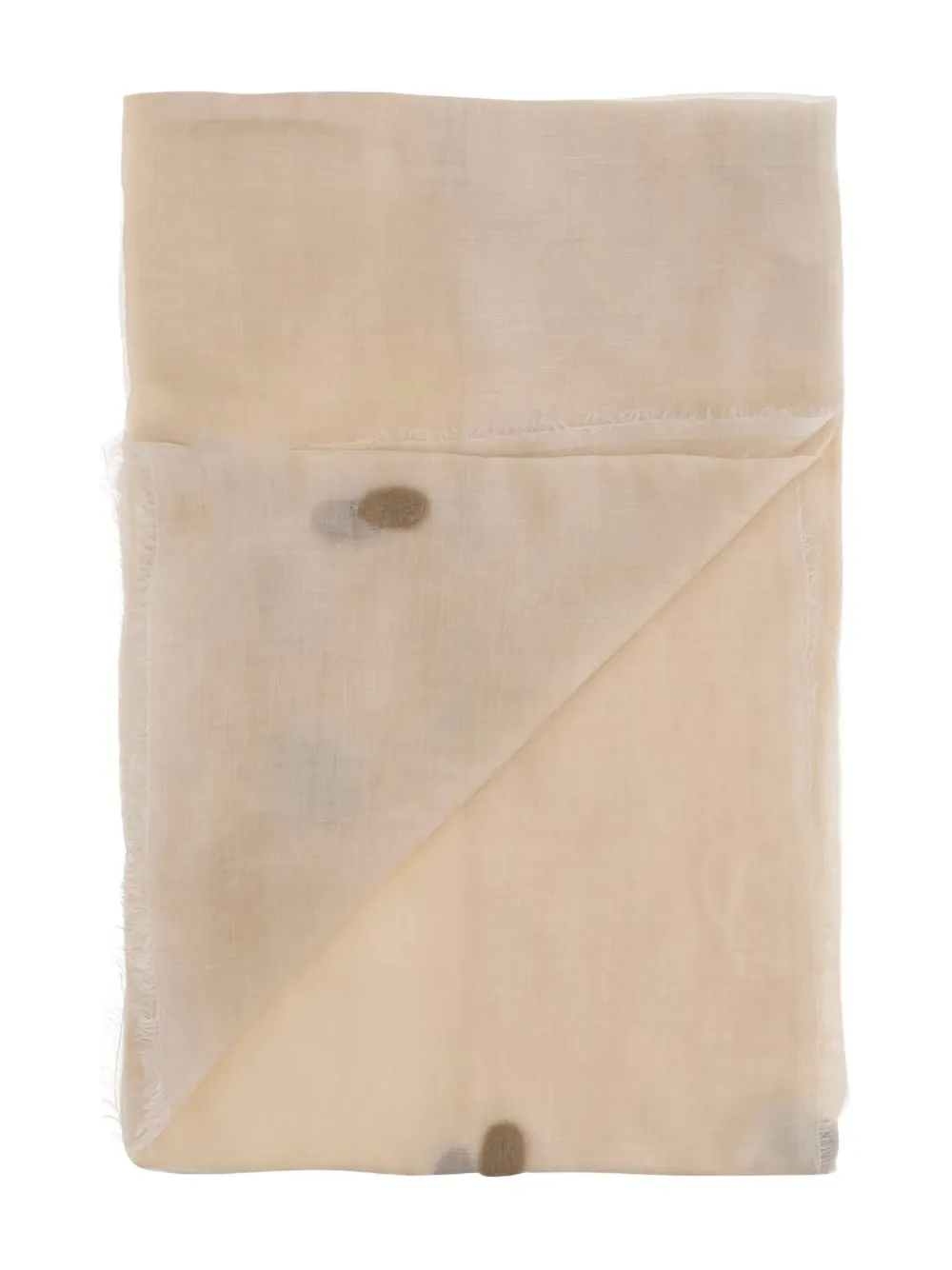 Faliero Sarti polka dot-print scarf - Beige