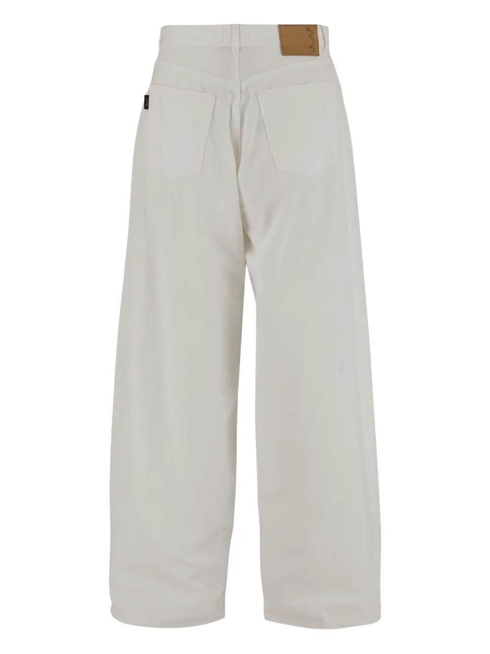 Haikure logo-patch jeans - Beige