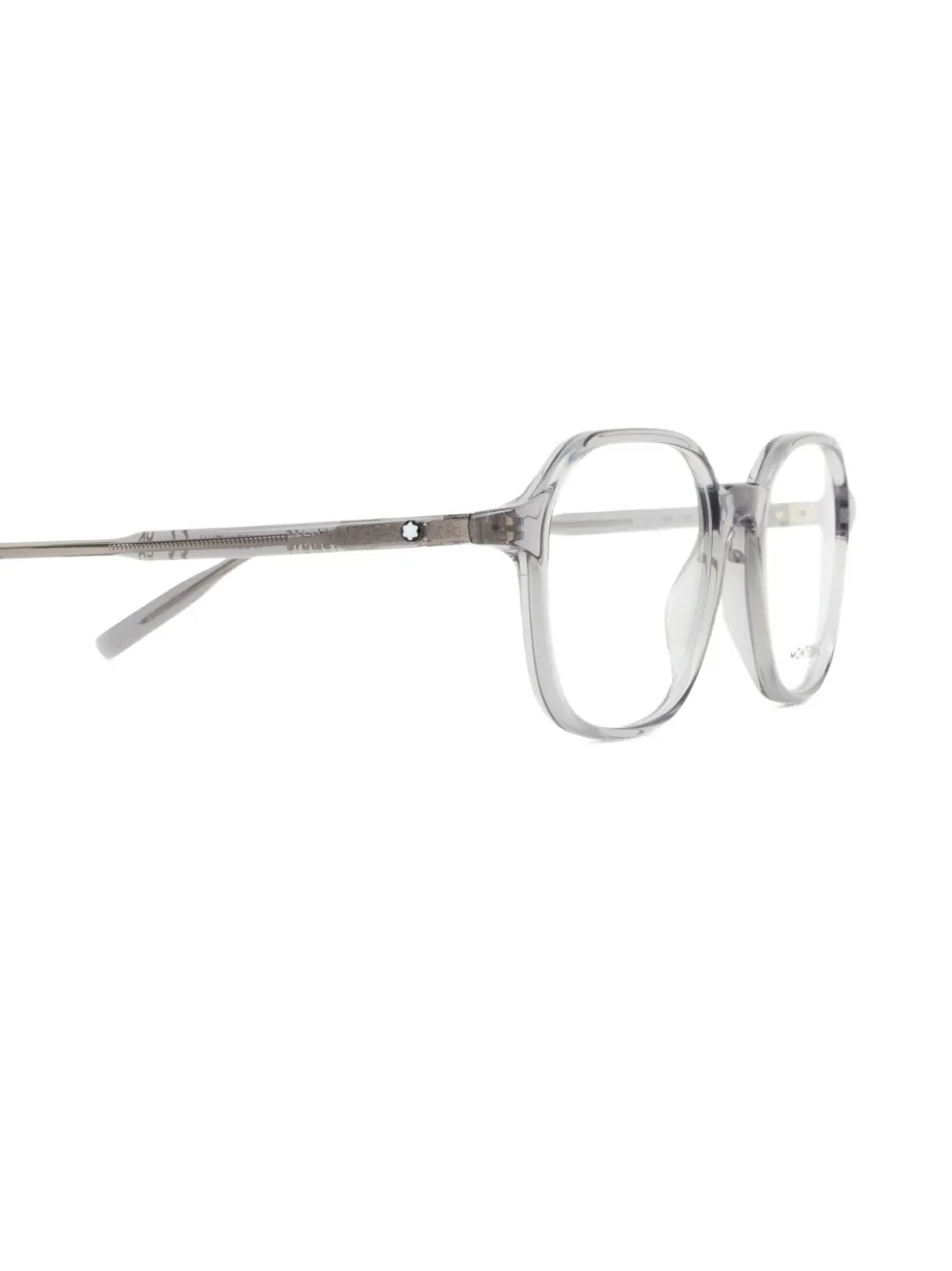 Montblanc square-frame glasses Grijs