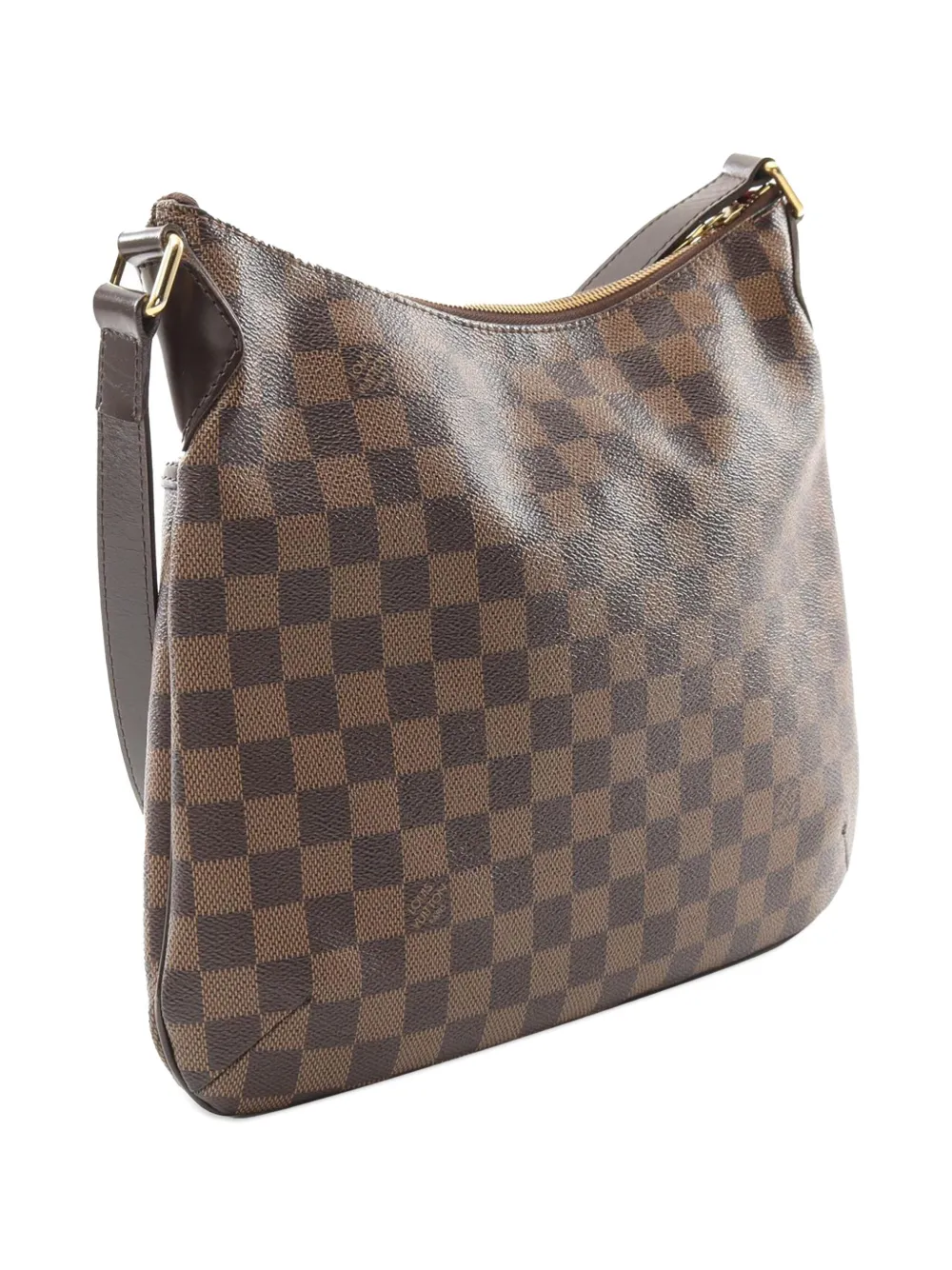 Pre-owned Louis Vuitton 2012 Damier Ebene Bloomsbury Pm Crossbody Bag In Brown