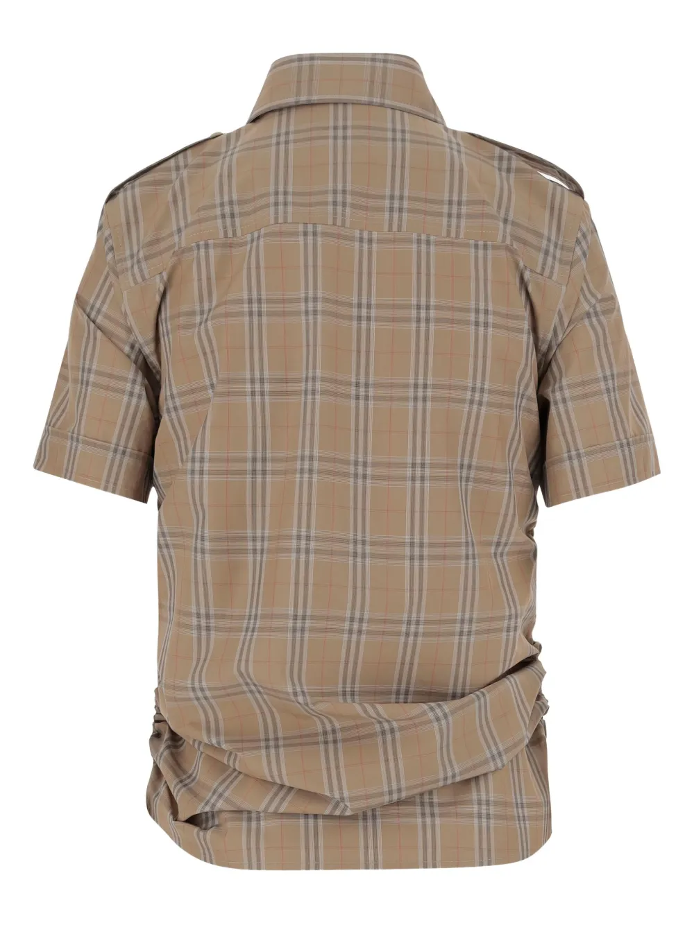 Burberry check-print cotton shirt - Beige