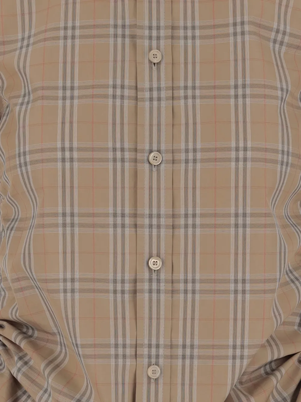 Burberry Geruit blouse Beige