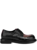 Moschino crocodile-embossed Derby shoes - Black