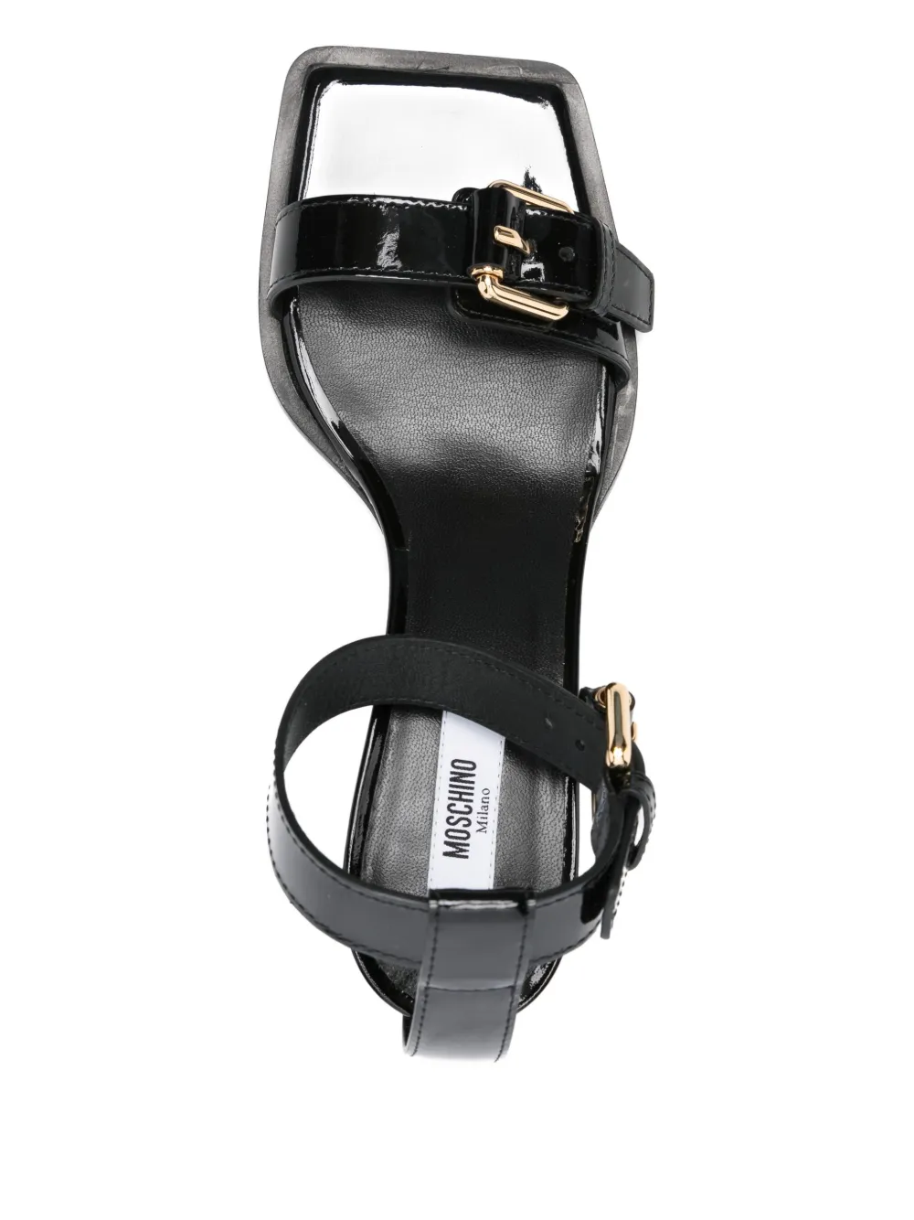 Moschino 60mm buckle-embellished sandals Black