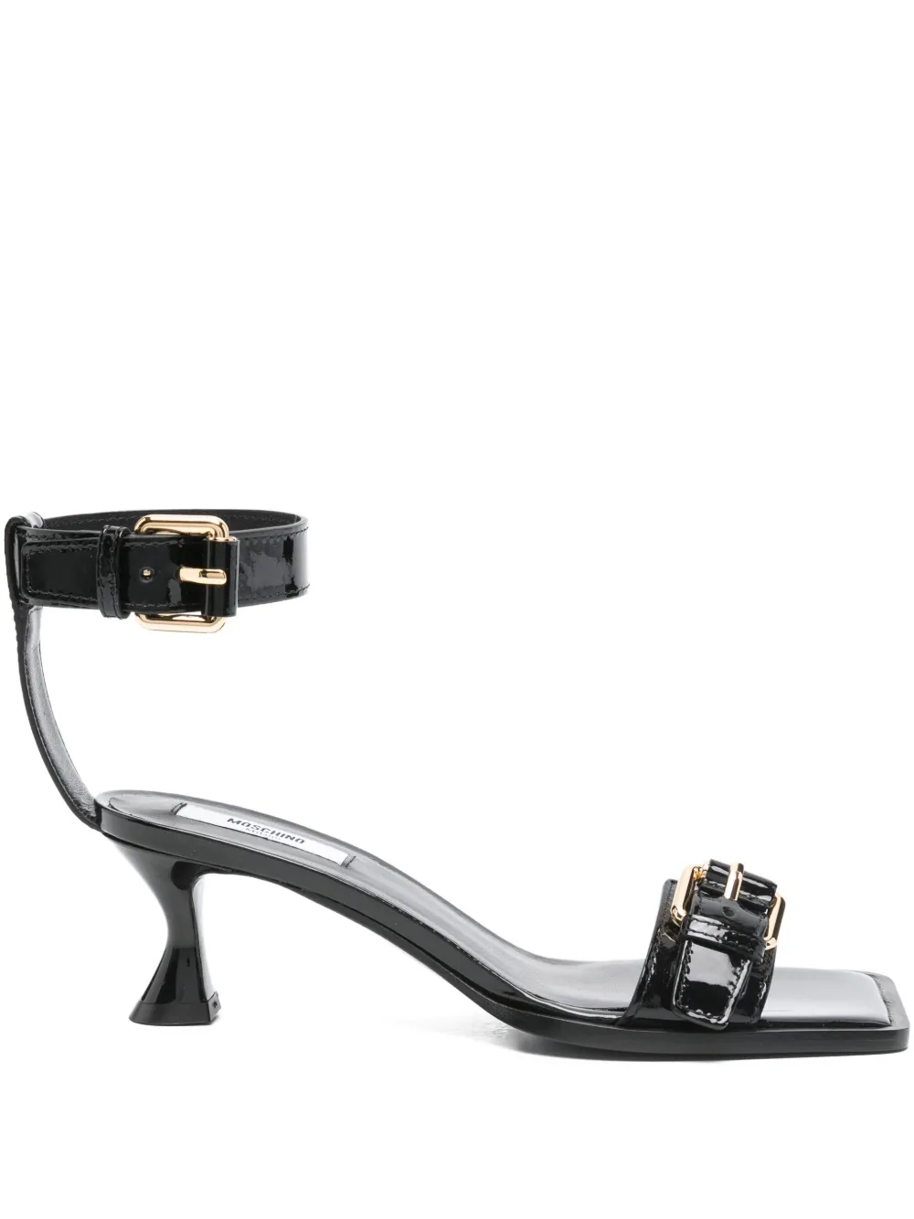 Moschino 60mm buckle-embellished sandals Black