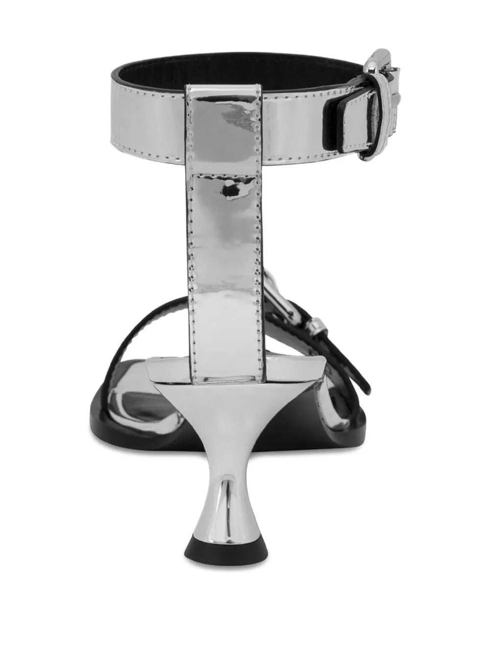 Moschino metallic sandals Silver