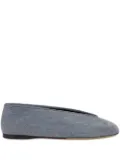 Moschino denim ballet flats - Blue