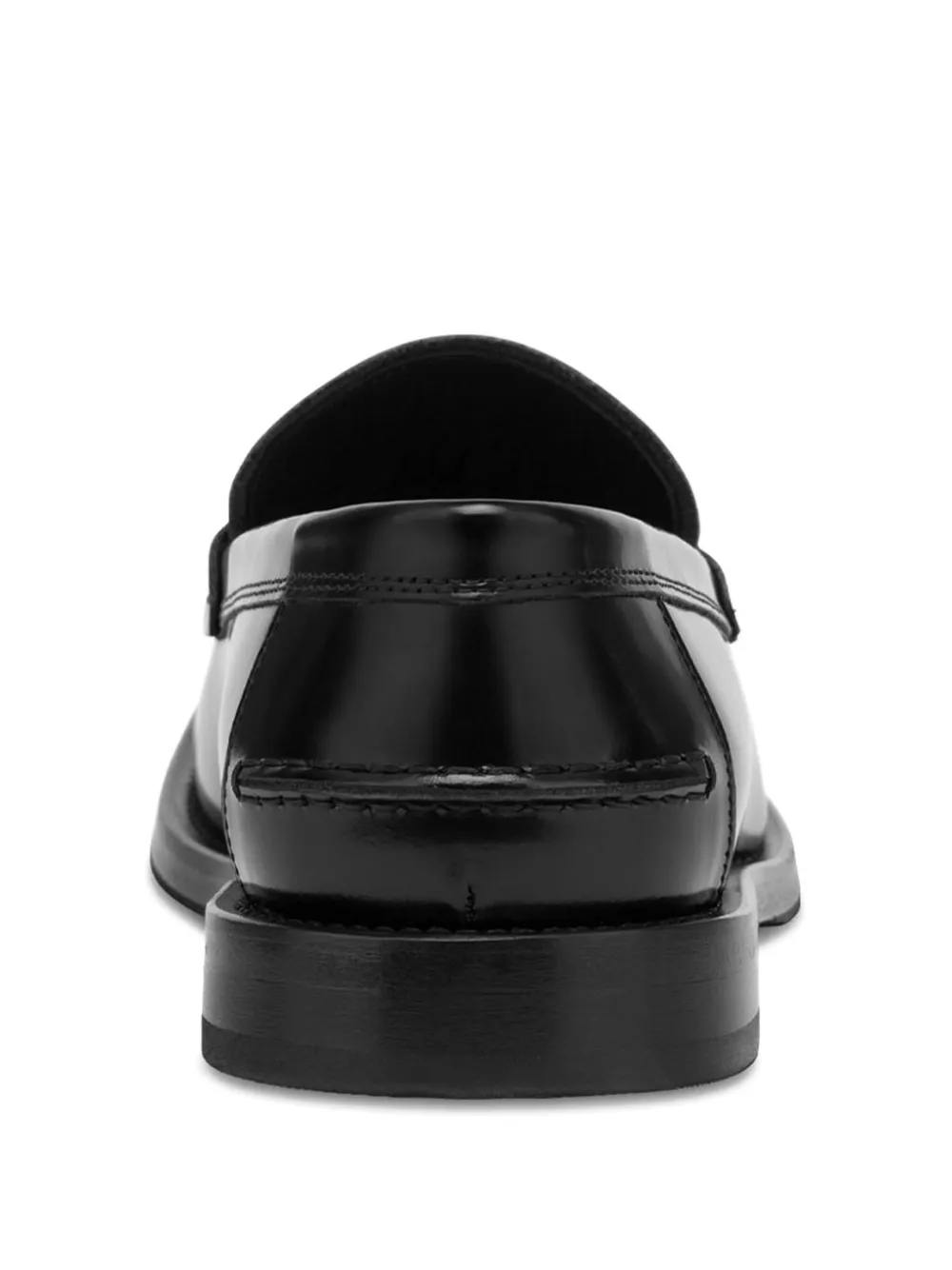 Moschino leather loafers Black