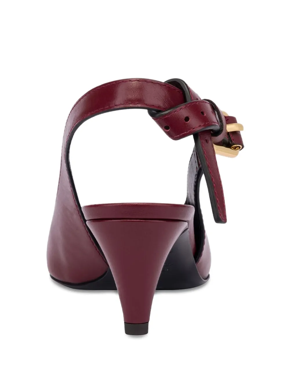 Moschino leather slingback pumps Red
