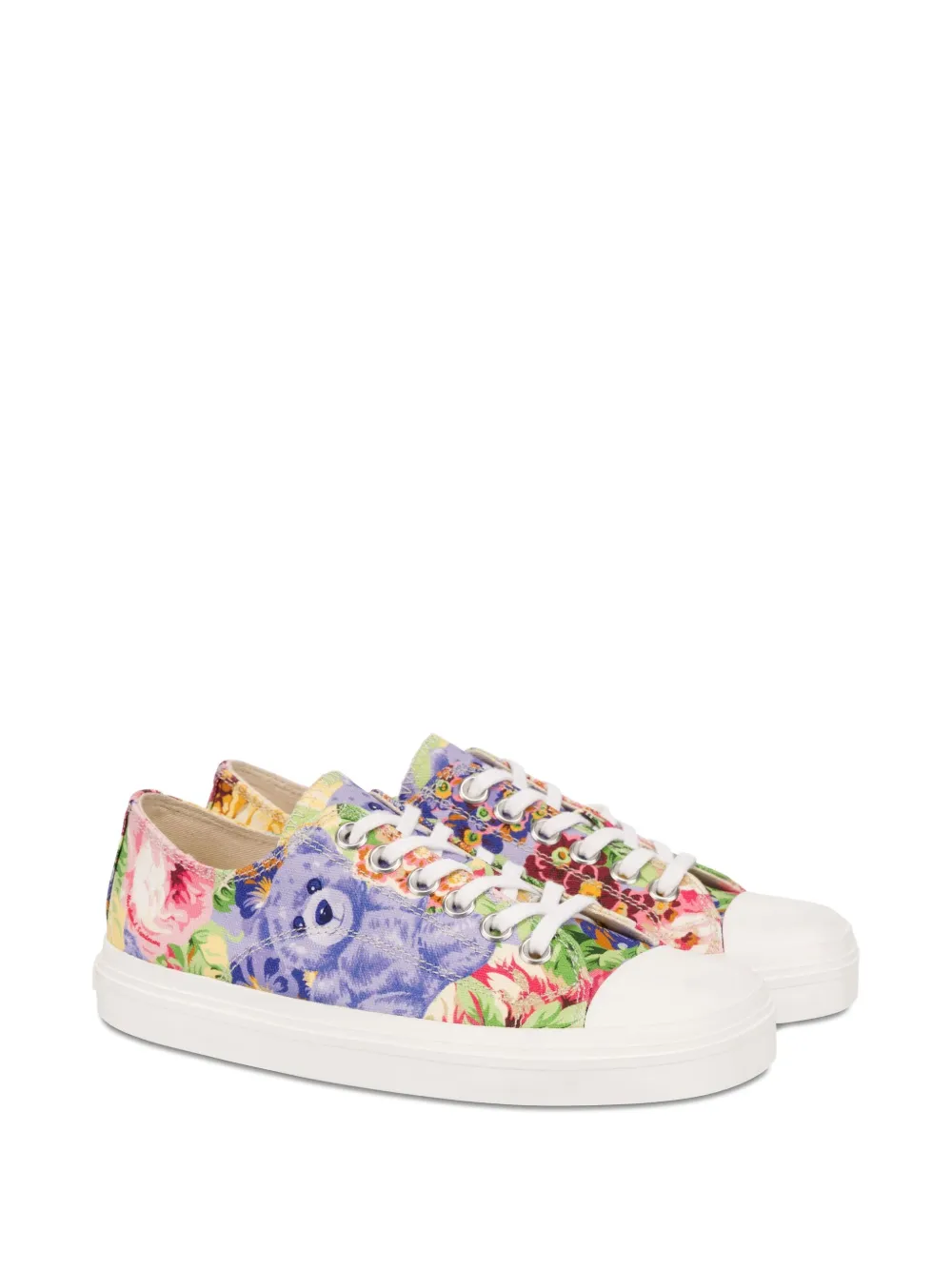 Moschino Teddy-Bear-print sneakers Blue