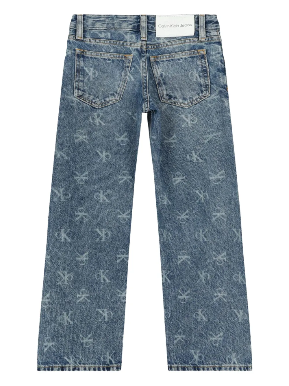 Shop Calvin Klein Logo-print Jeans