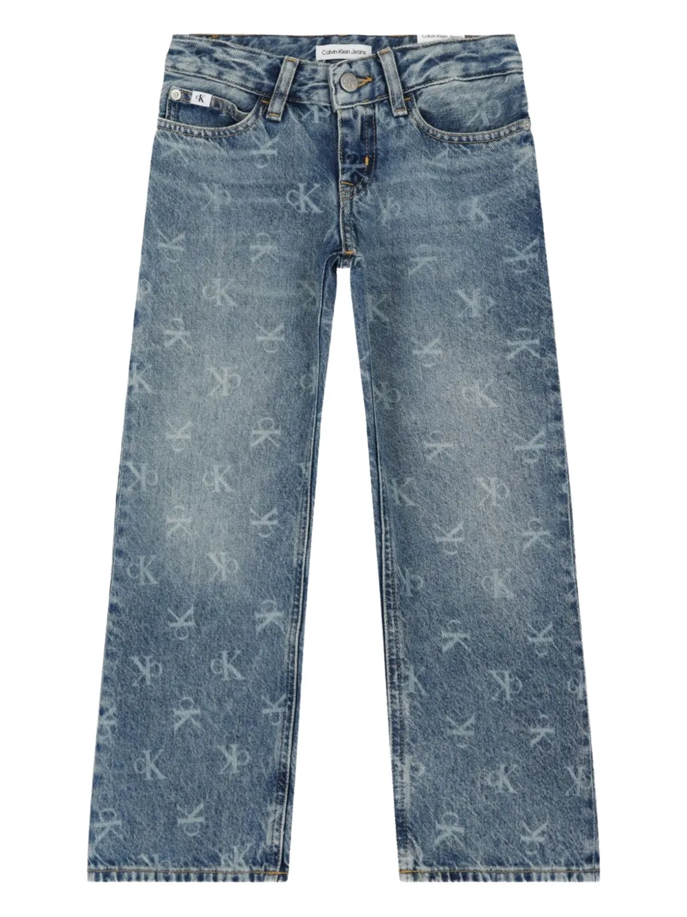 Calvin Klein Kids Straight jeans Blauw