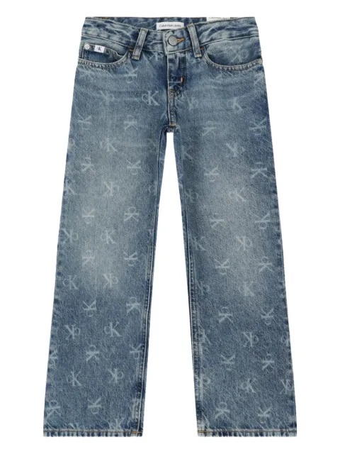 Calvin Klein Kids logo-print jeans