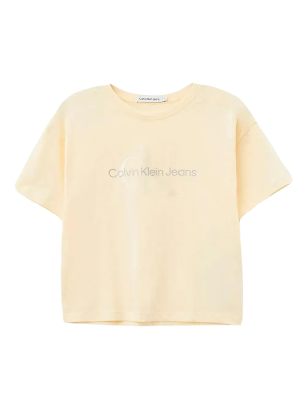 Calvin Klein Kids T-shirt met logoprint] Beige