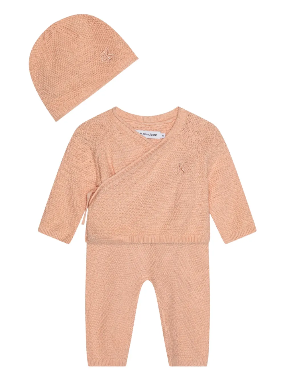 Calvin Klein Kids Set top e pantaloni a portafoglio - Rosa