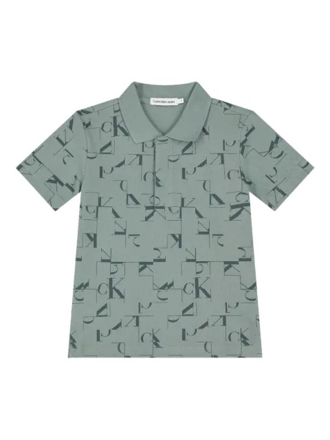Calvin Klein Kids logo-print polo shirt