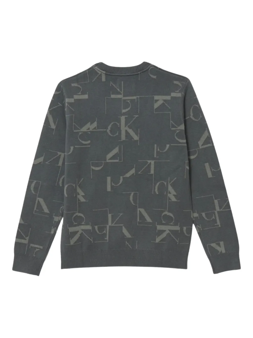 Calvin Klein Kids logo-pattern sweater | Boys Knitwear | Image 2