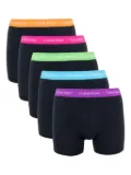 Calvin Klein Underwear logo-waistband boxers (pack of five) - Black