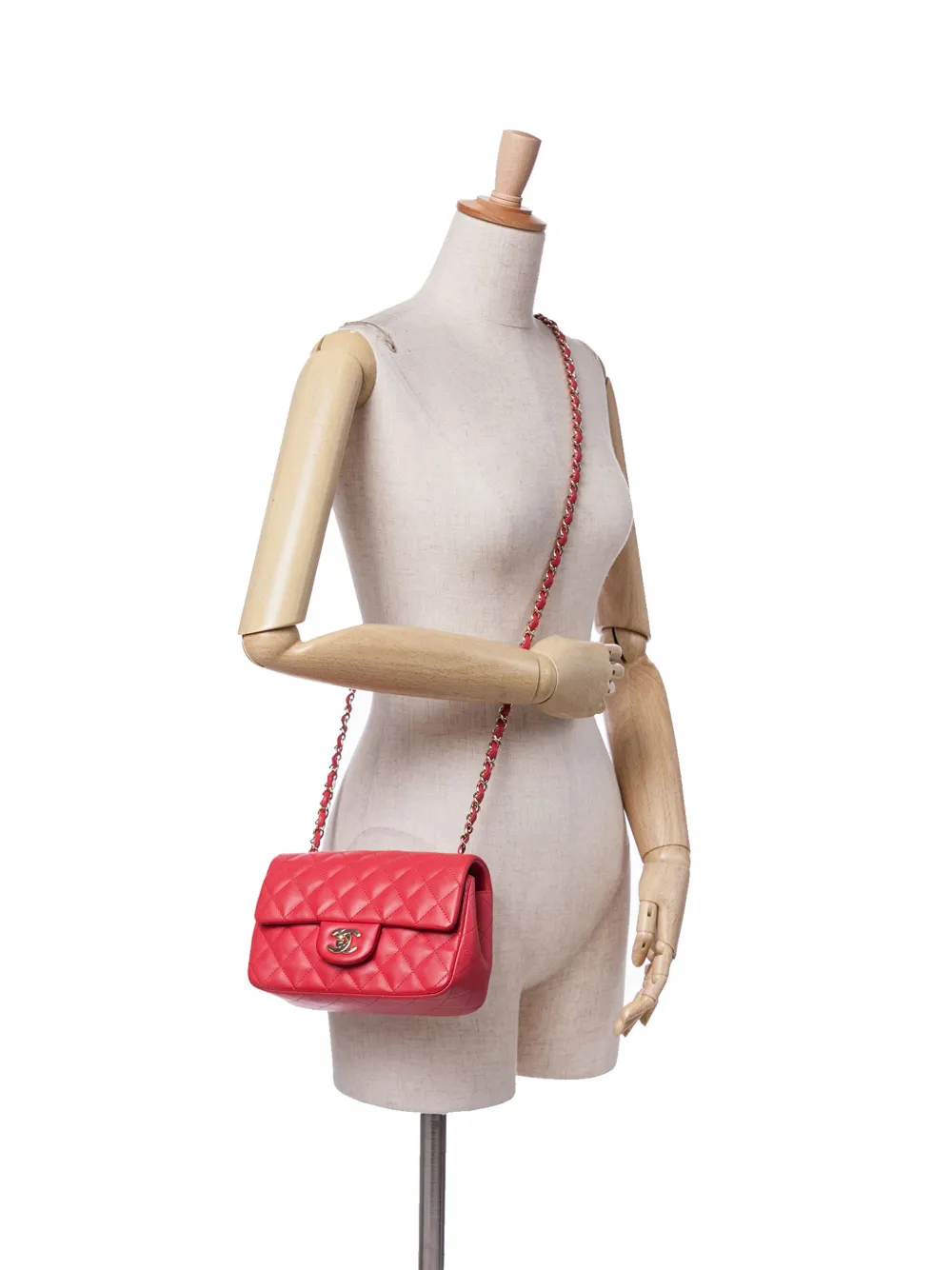 CHANEL Pre-Owned 2017-2018 Mini Rectangular Classic Lambskin Single Flap crossbody bag | Pre-Owned | Image 2