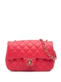 CHANEL Pre-Owned 2017-2018 Mini Rectangular Classic Lambskin Single Flap crossbody bag - Red