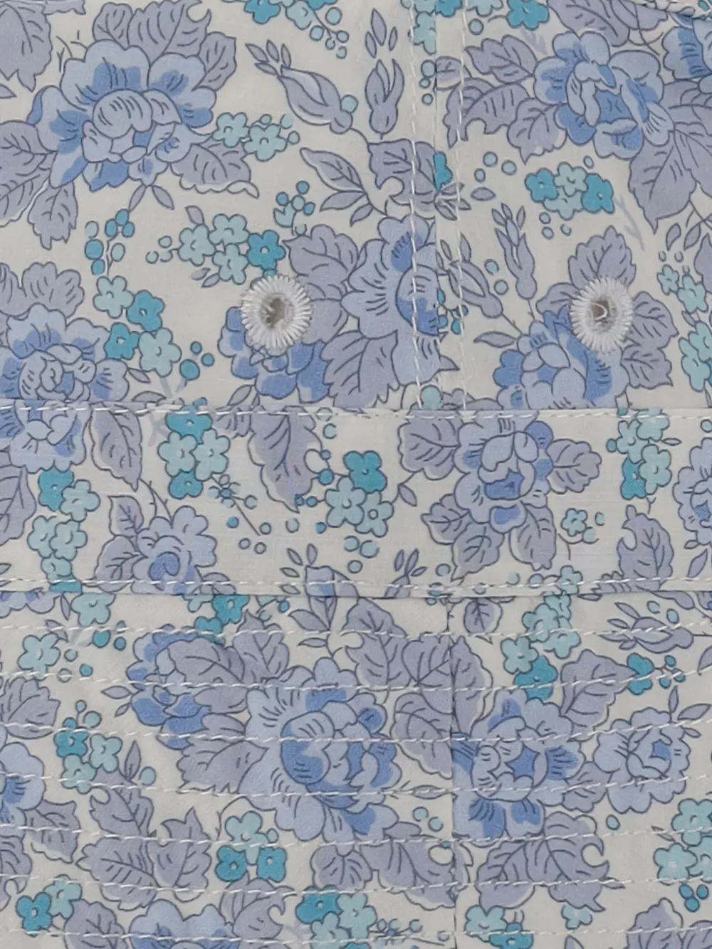 Bonpoint Vissershoed met bloemenprint Blauw