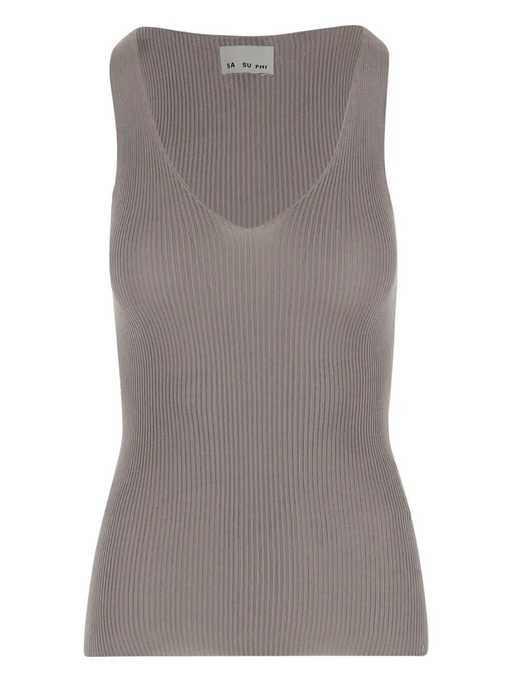 SA SU PHI silk tank top - ニュートラル SA SU PHI silk tank top - ニュートラル