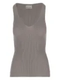 SA SU PHI silk tank top - Neutrals
