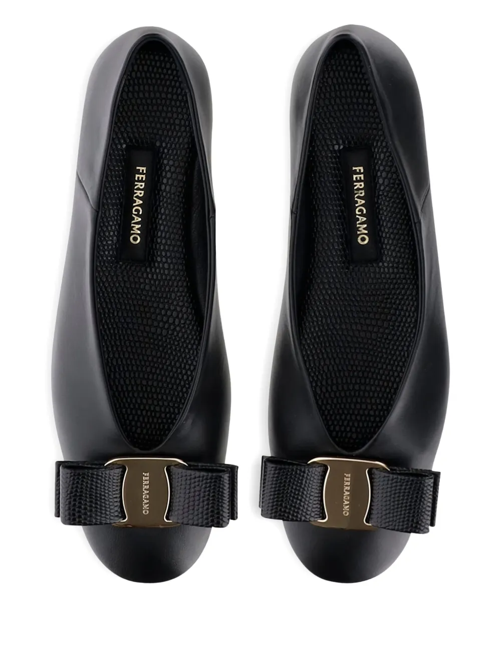 Ferragamo Vara ballet flats Black