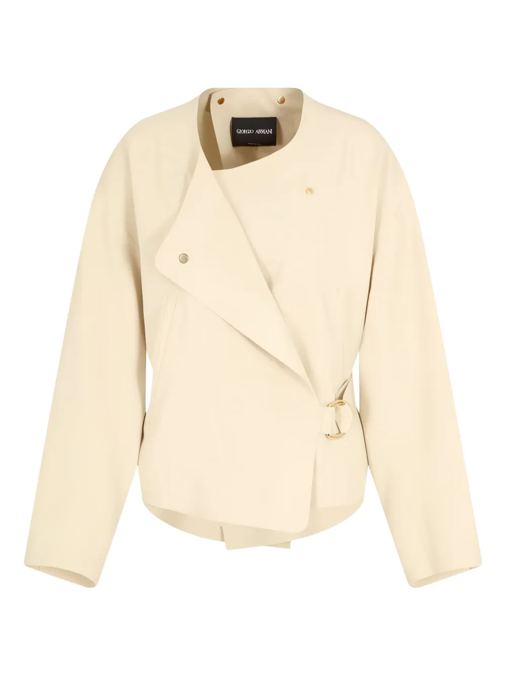 Giorgio Armani wrap-design jacket Beige