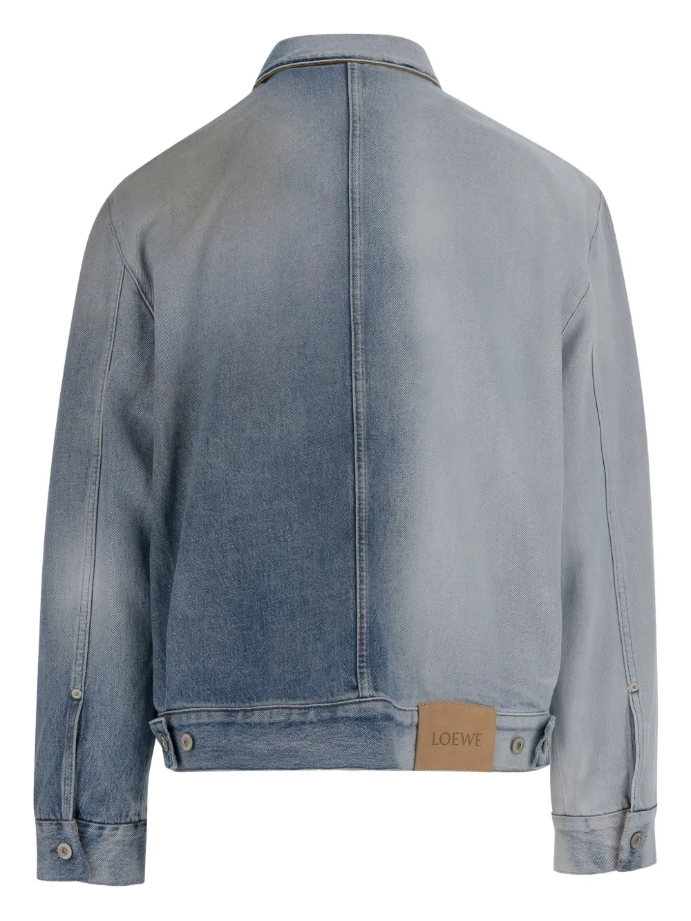 Loewe Gradient Denim Jacket In Blue