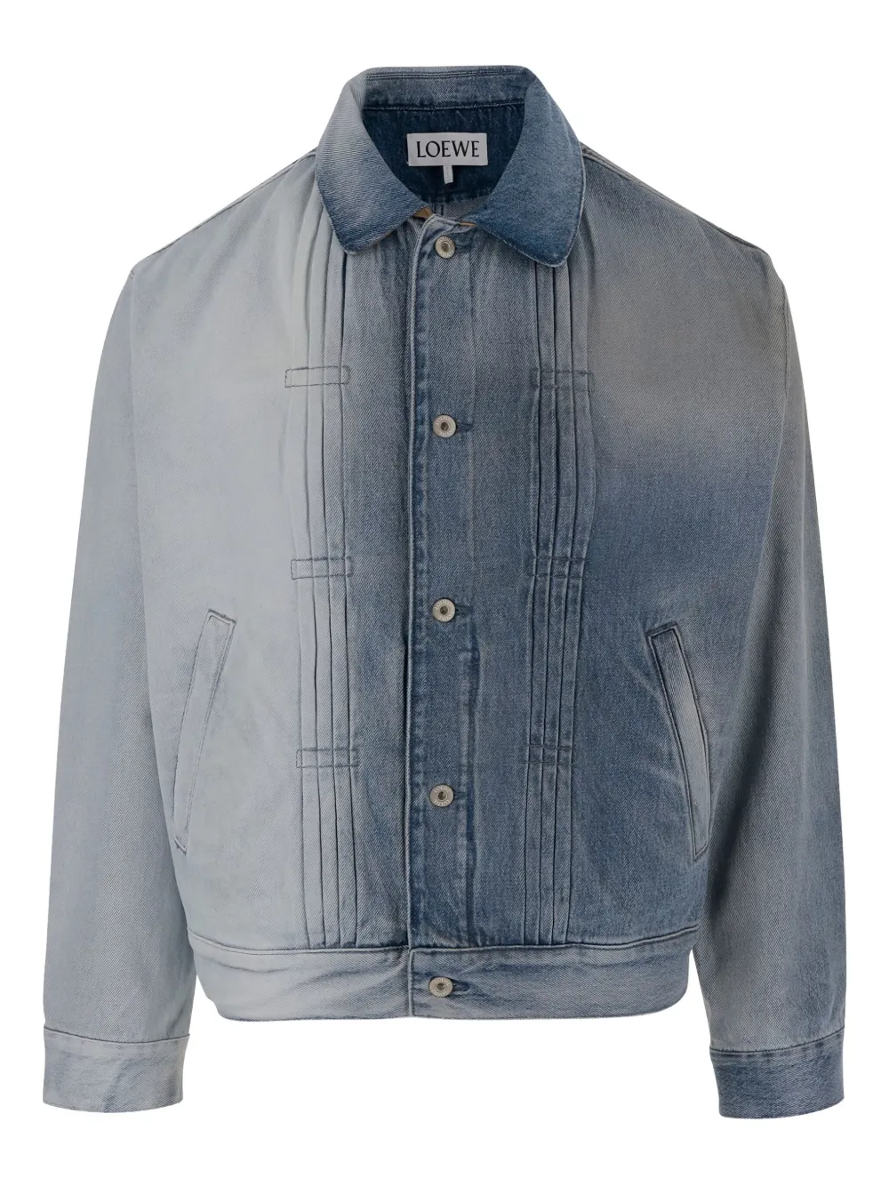 Loewe Gradient Denim Jacket In Blue