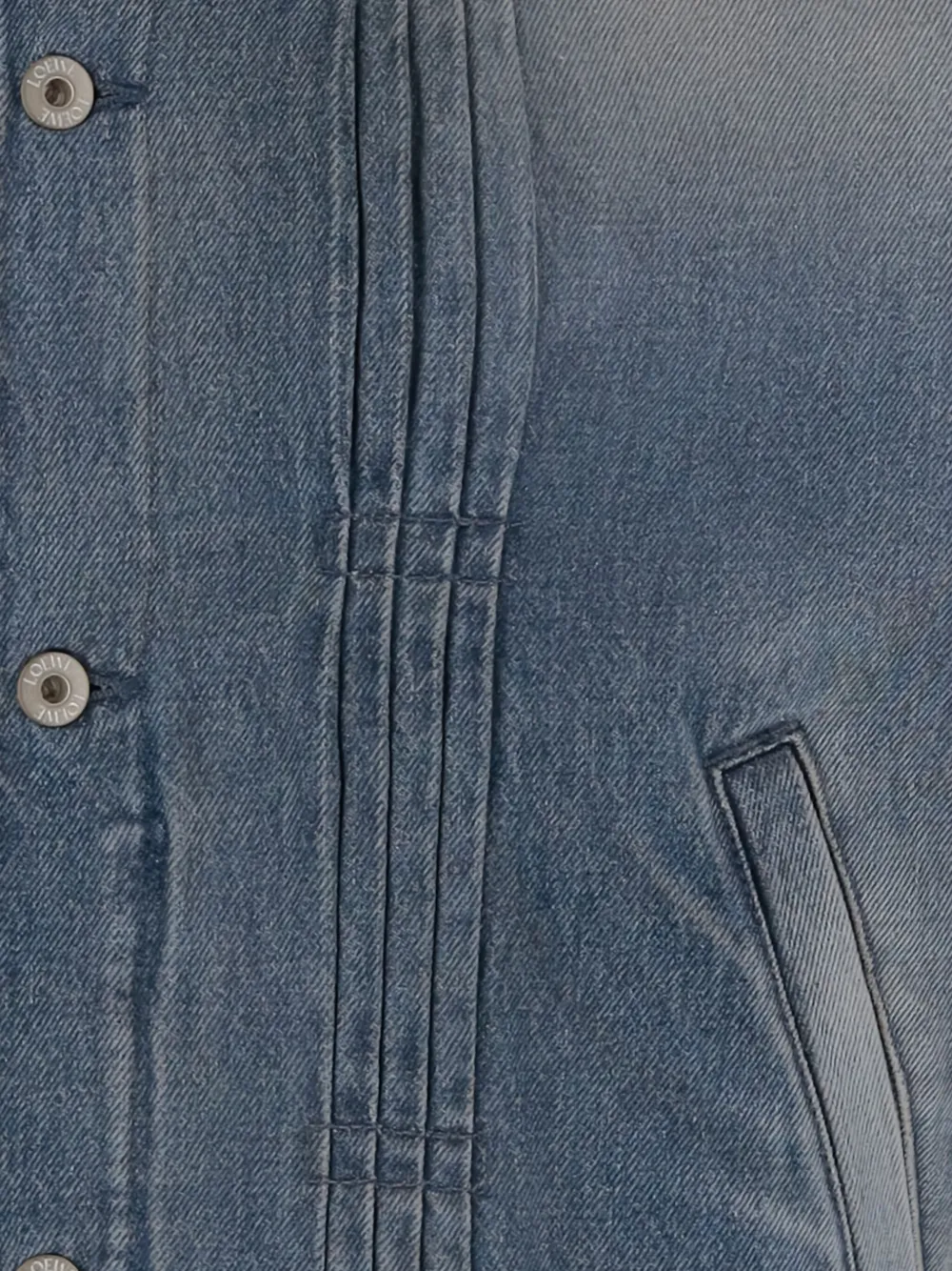 Loewe Gradient Denim Jacket In Blue
