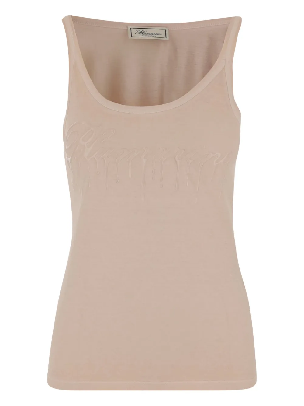 Blumarine cotton tank top | Neutrals | Image 1
