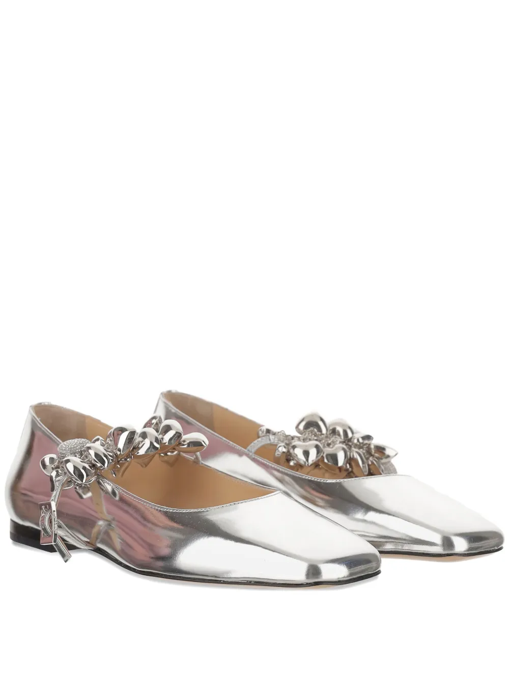 MACH & MACH zapatos de tacón metalizados | Zapatillas planas | Image 2