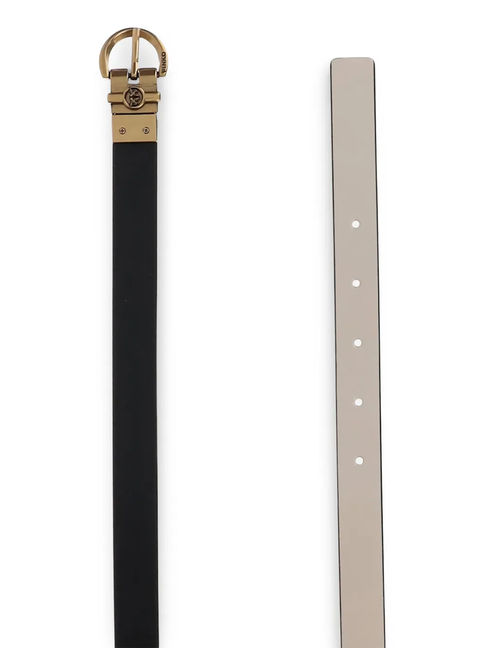PINKO reversible leather belt - Zwart