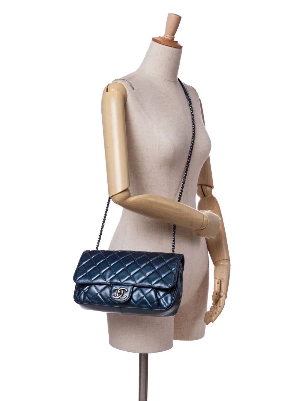 CHANEL Pre-Owned 2016-2017 Quilted Glazed Calfskin Coco Pleats Flap crossbody bag | Pre-Owned | Image 2
