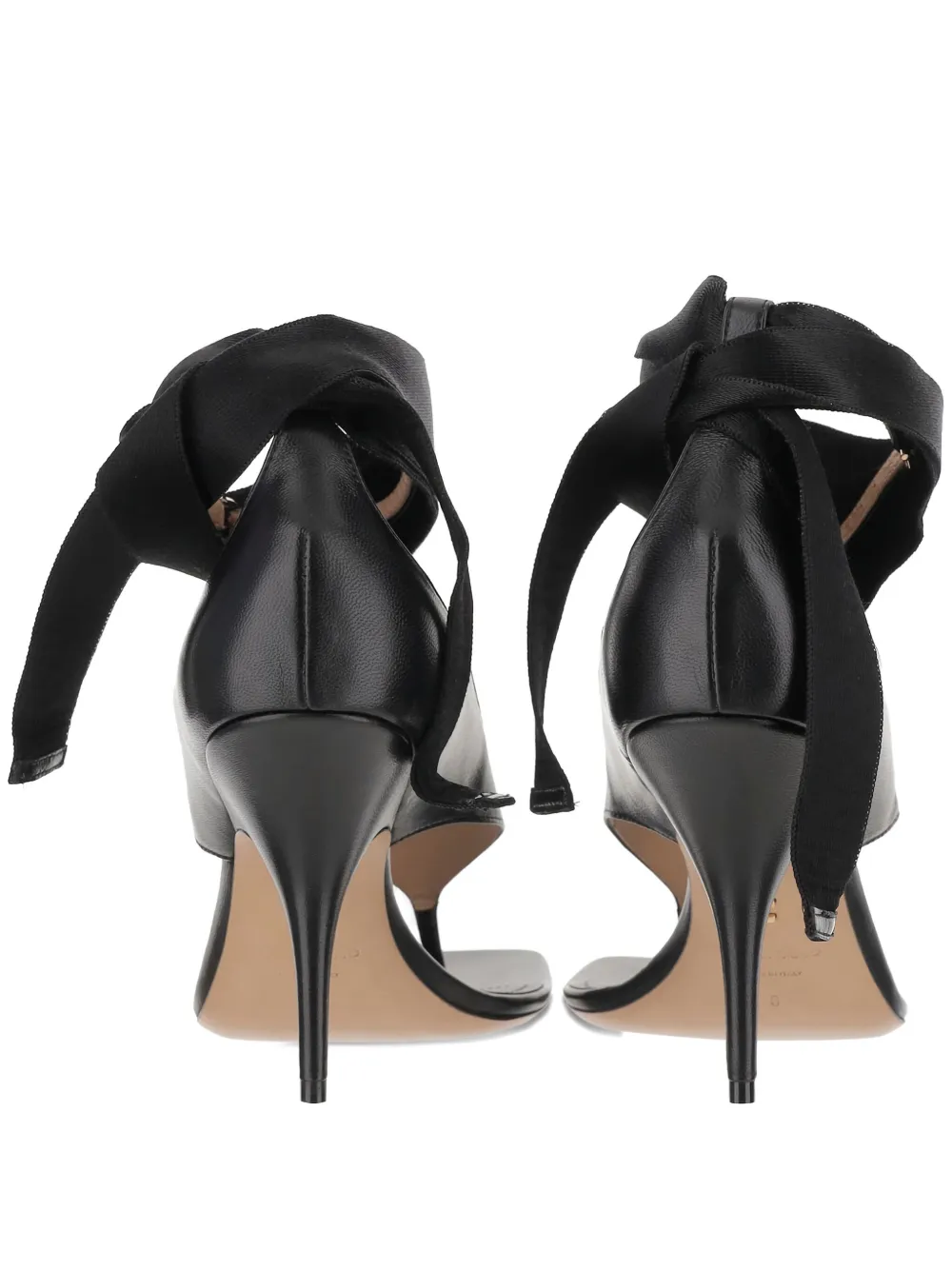 Ferragamo 95mm leather sandals Black