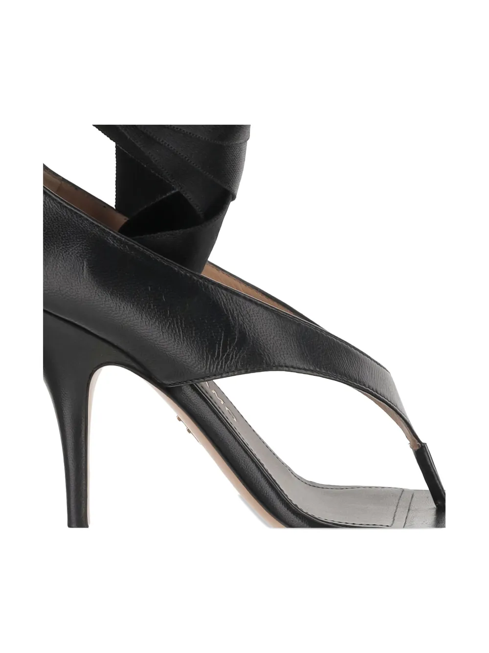 Ferragamo 95mm leather sandals Black