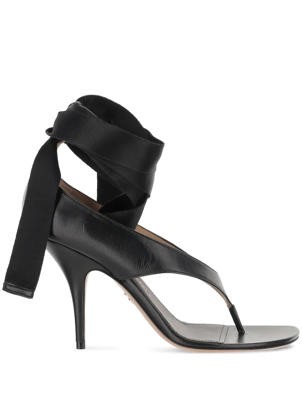 Ferragamo 95mm leather sandals Black
