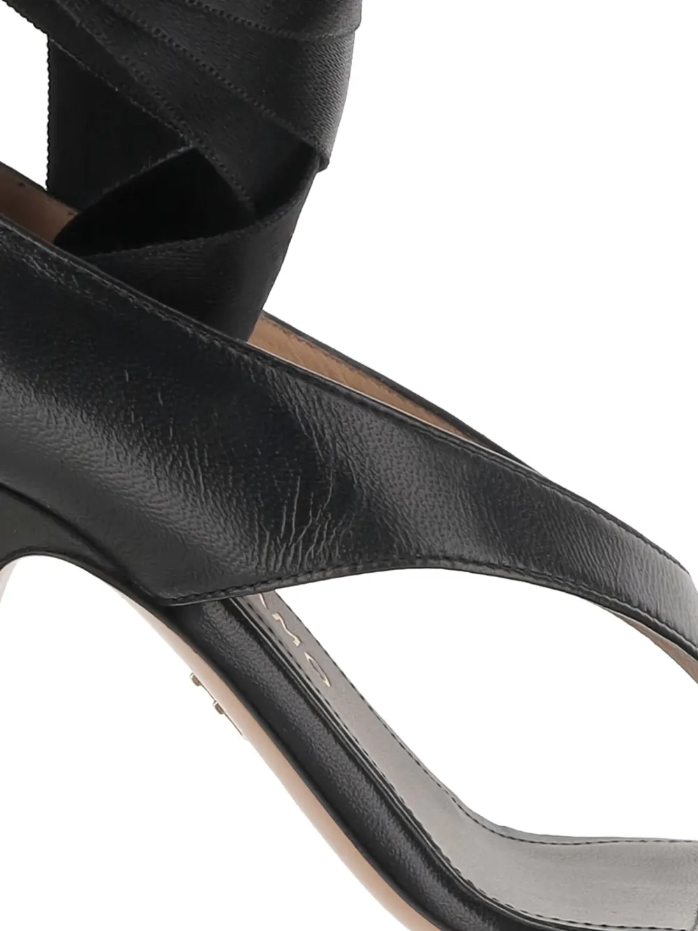Ferragamo 95mm leather sandals Black