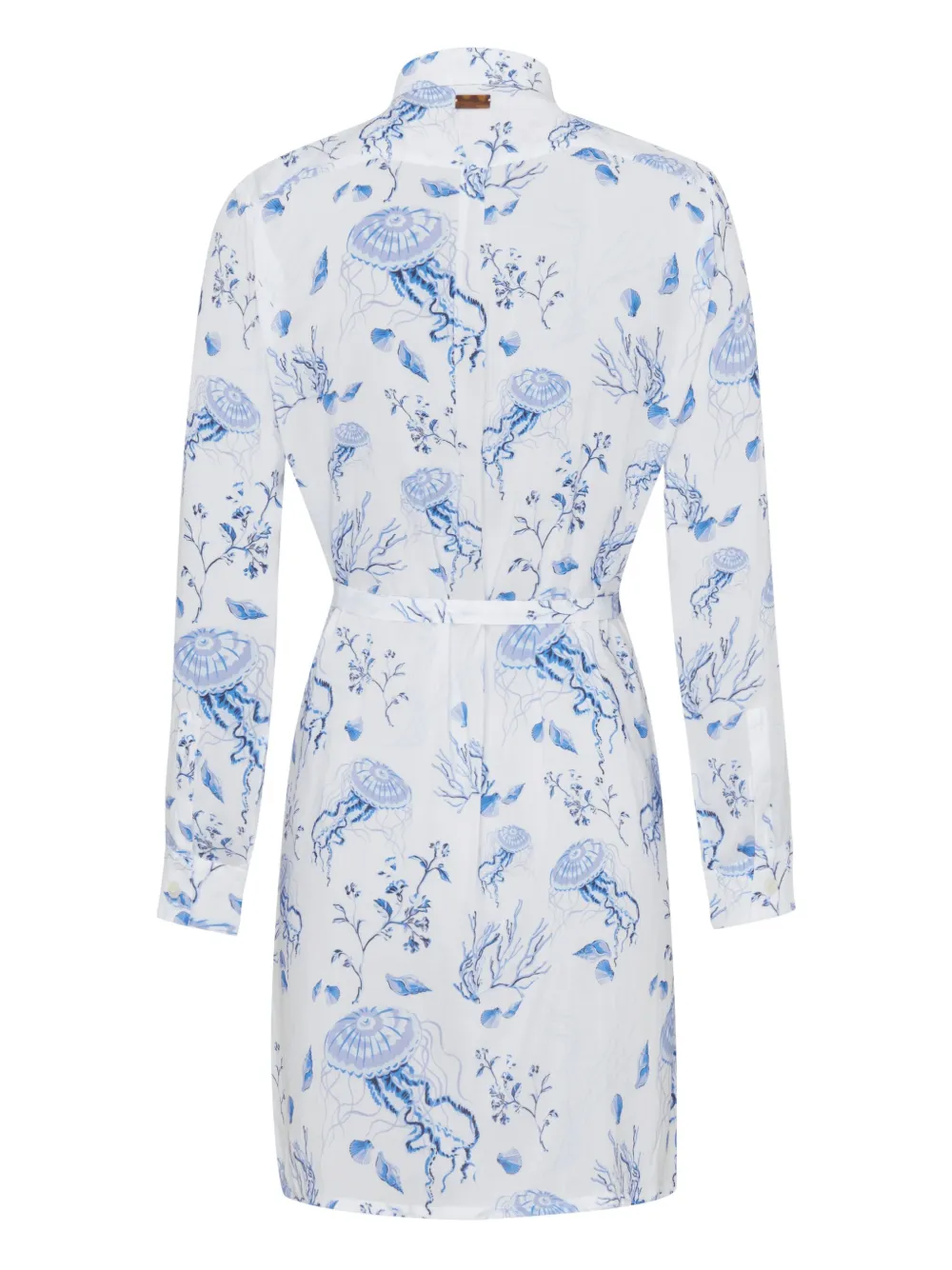 Vilebrequin Medusa and Shells midi-blouse Wit