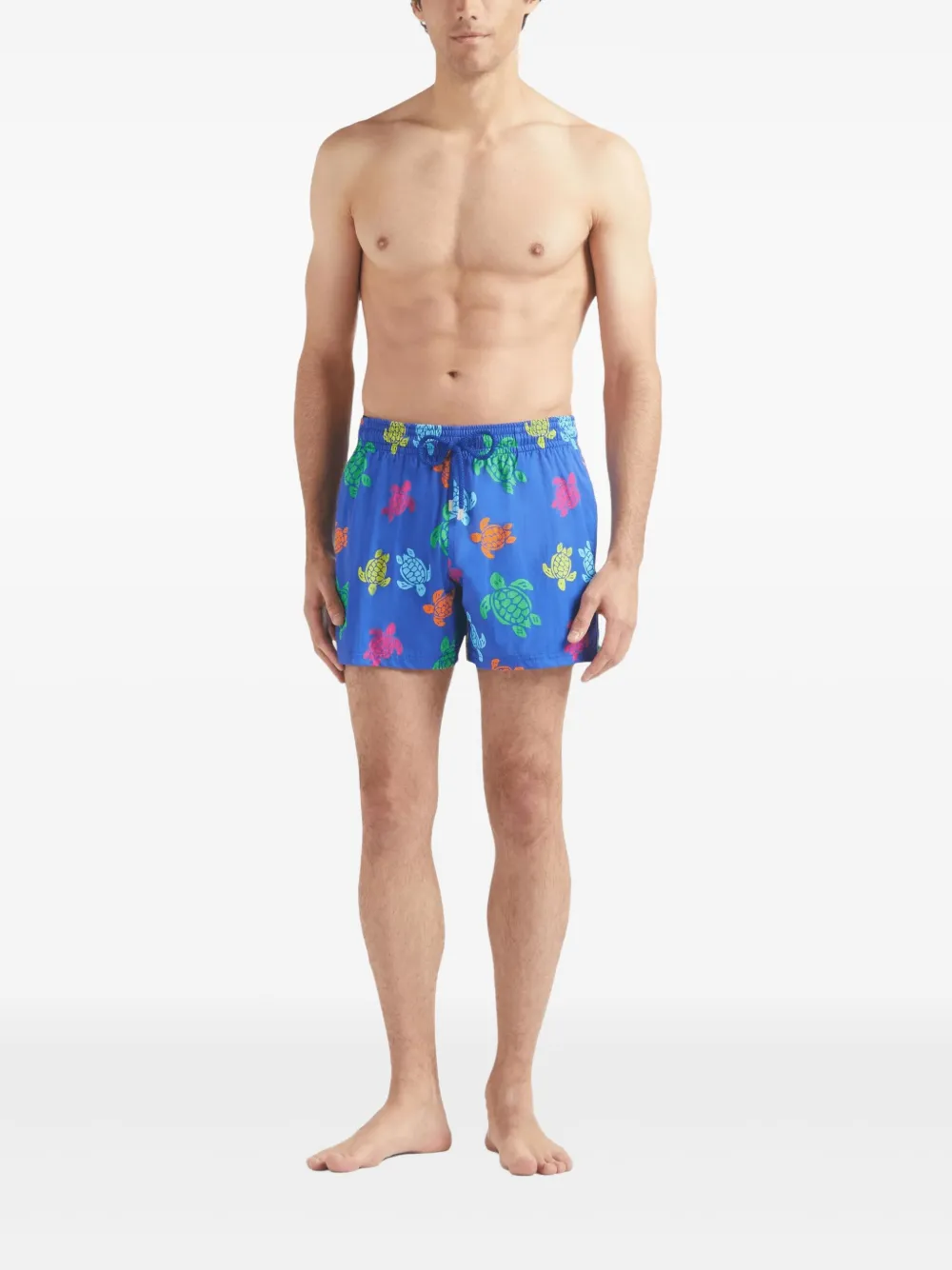 Vilebrequin Zwembroek met schildpadprint Blauw